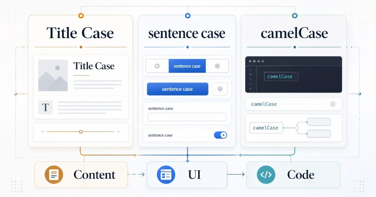 Title Case vs Sentence case vs camelCase: When Each Format Is Actually ...